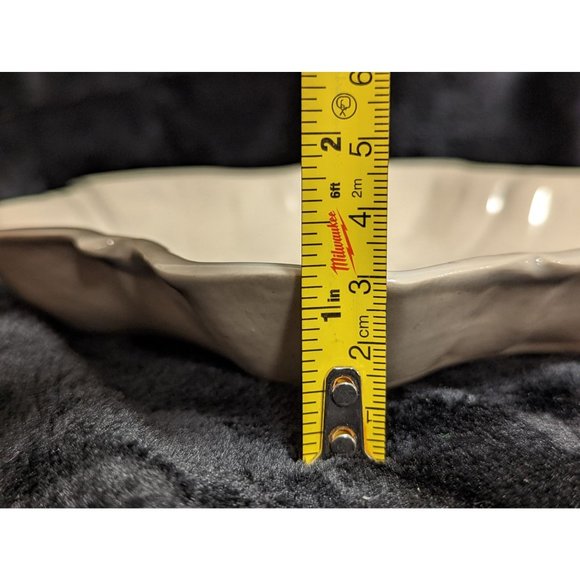 Mars Mud Handmade Pottery Celadon Glaze Treat Snowflake Plate Winter Holiday - Picture 5 of 6